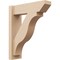 Ekena Millwork 6-in W x 20-in D x 24-in H Funston Slat Rough Cedar Woodgrain TimberThane Outlooker, Primed Tan OUTUR060X20X24FST24RCPR - alternate 1